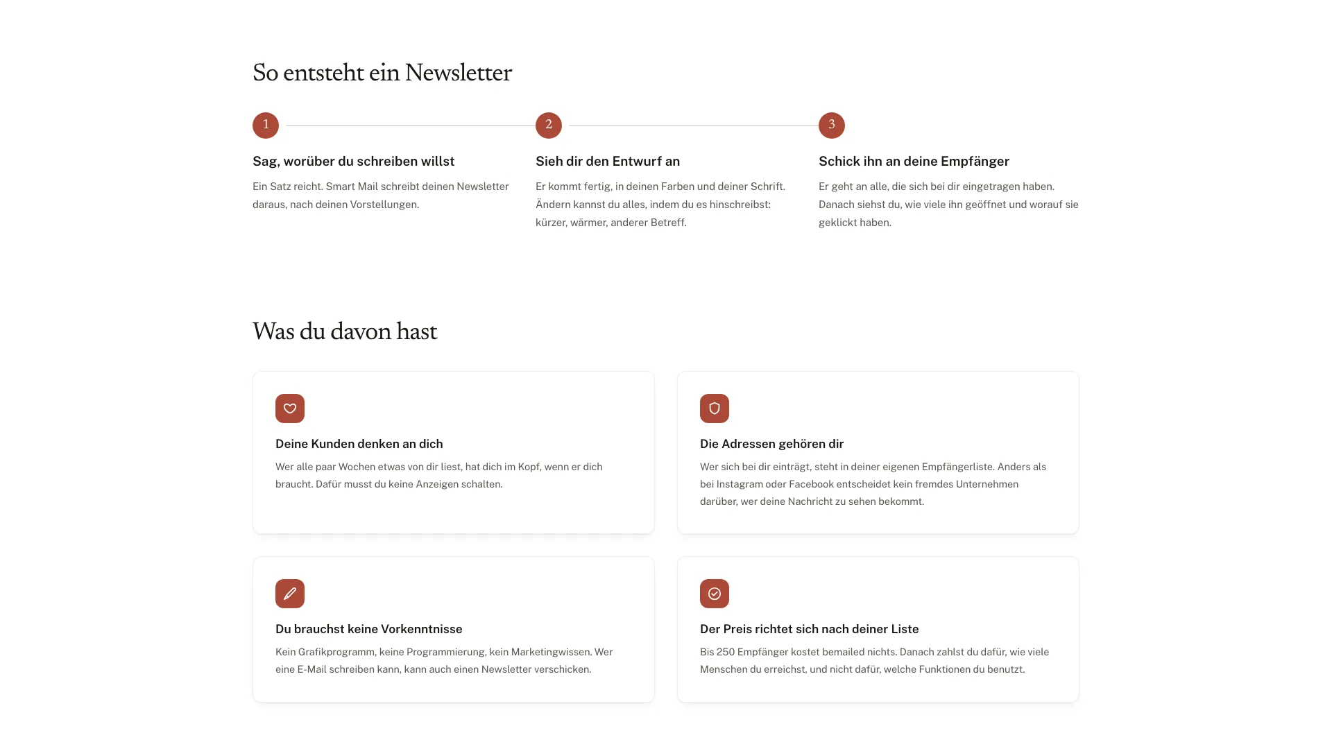 Wie Smart Mail schreibt