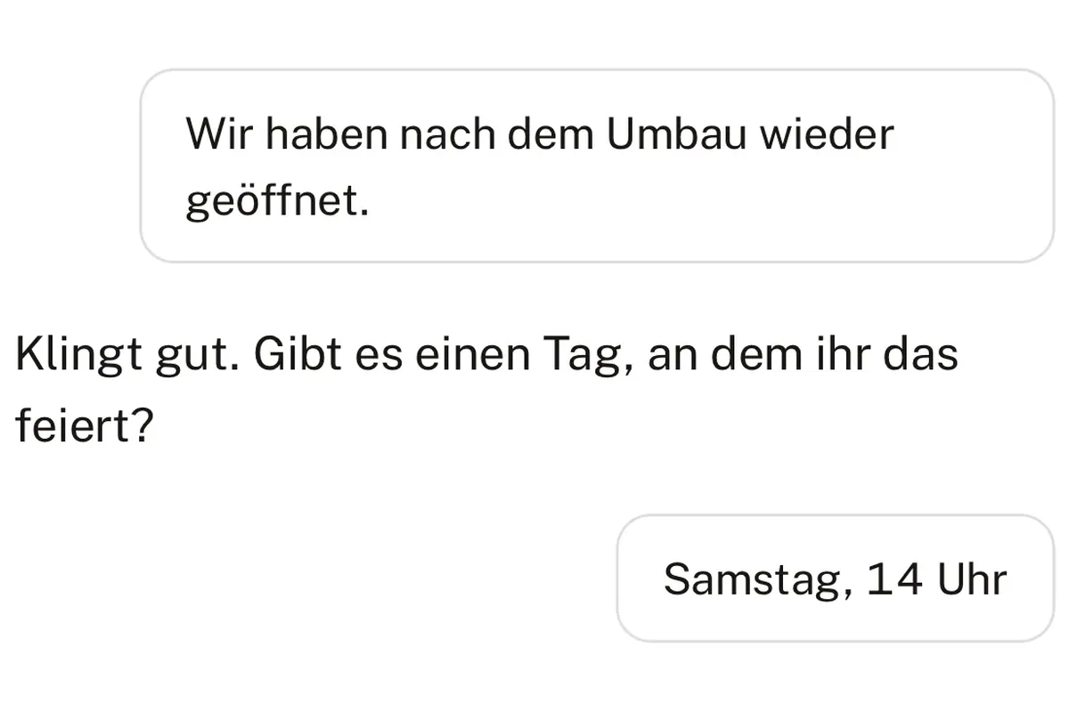 Der Editor von bemailed auf dem Telefon