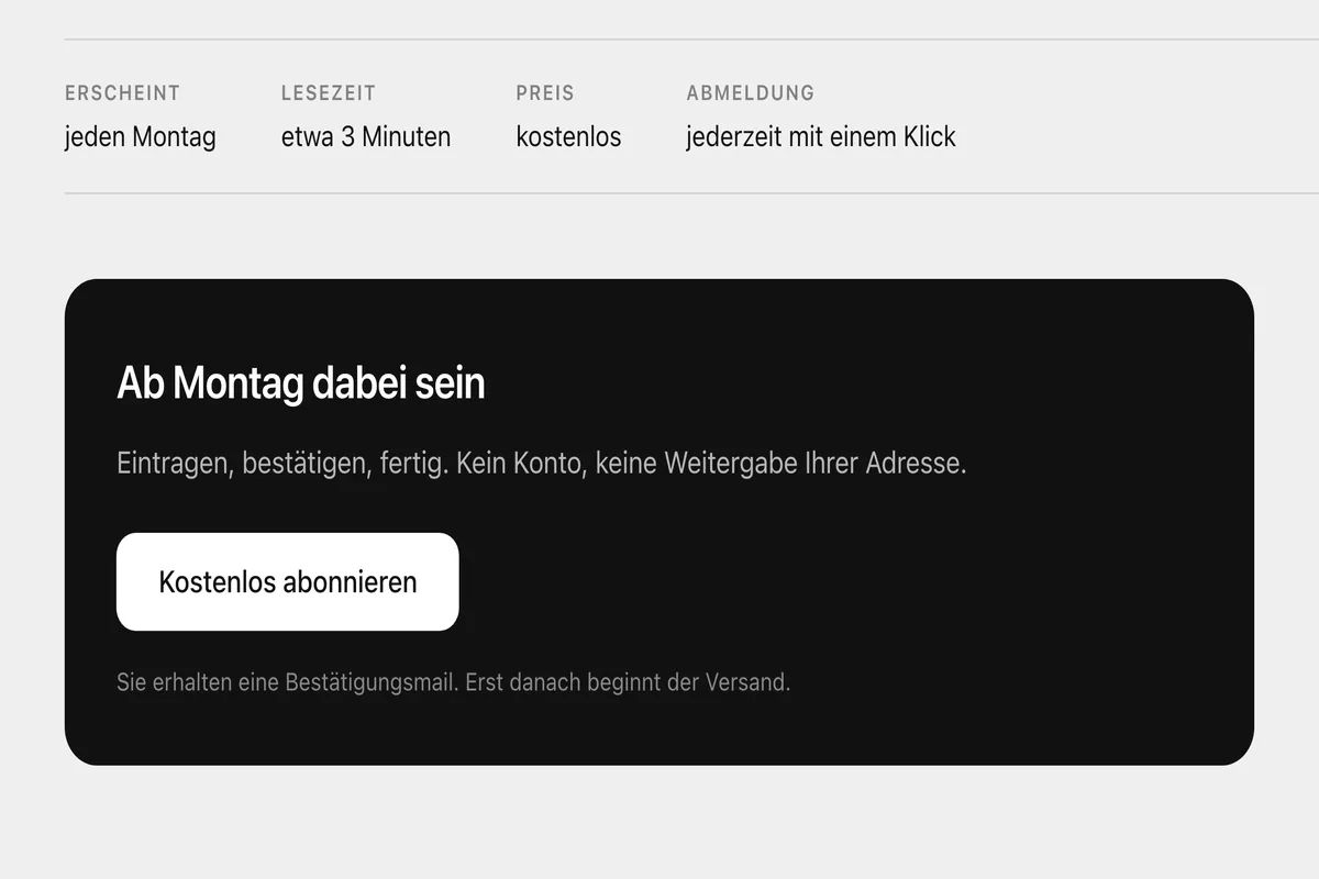 Die Anmeldung zu Kickstart Monday auf klantke.com